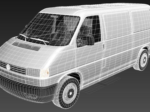 Volkswagen T4 Van 1990-2003 3D Modell