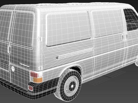 Volkswagen T4 Van 1990-2003 3D Model