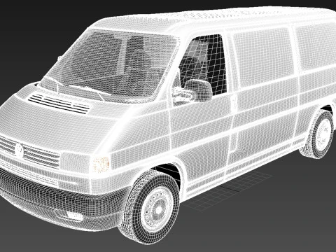 Volkswagen T4 Van 1990-2003 3D Model
