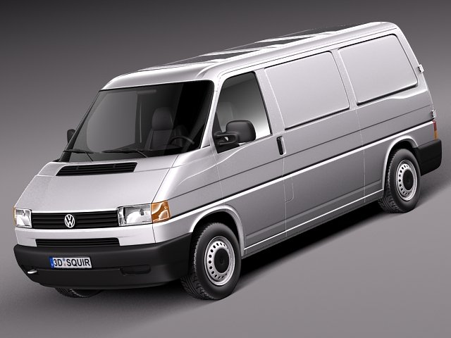 Volkswagen T4 Van 1990-2003 Modelo 3D .c4d .max .obj .3ds .fbx .stl .blend 