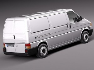 Volkswagen T4 Van 1990-2003 Modelo 3D