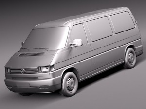 Volkswagen T4 Van 1990-2003 Modelo 3D