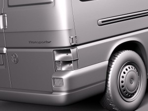 Volkswagen T4 Van 1990-2003 Modelo 3D