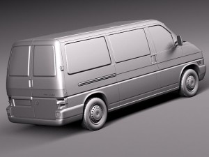 Volkswagen T4 Van 1990-2003 Modelo 3D