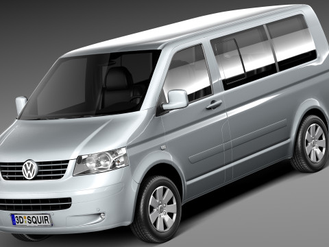 Volkswagen T5 Multivan Passenger 2003-2009 Model 3D