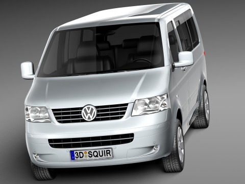 Volkswagen T5 Multivan Passenger 2003-2009 Modèle 3D