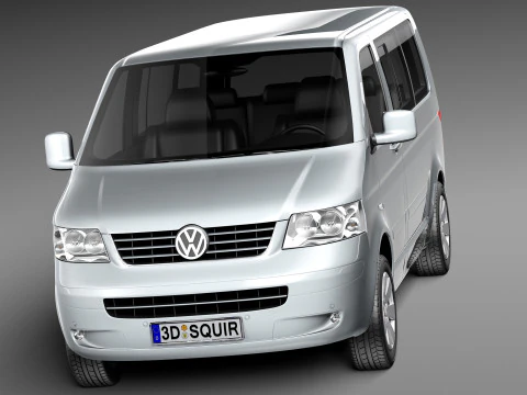 Volkswagen T5 Multivan Passenger 2003-2009 3D Model