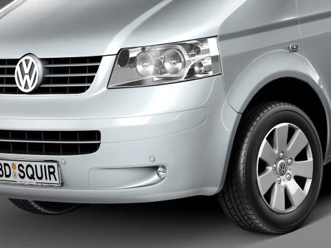 Volkswagen T5 Multivan Passenger 2003-2009 3D Model