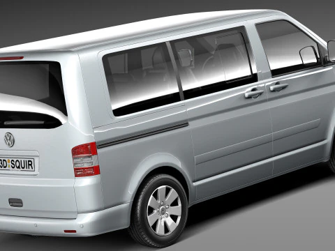 Volkswagen T5 Multivan Passenger 2003-2009 3D Model