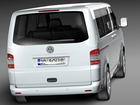 Volkswagen T5 Multivan Passenger 2003-2009 3D Model
