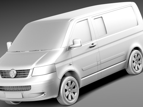 Volkswagen T5 Multivan Passenger 2003-2009 Modèle 3D