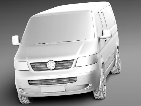 Volkswagen T5 Multivan Passenger 2003-2009 3D Model