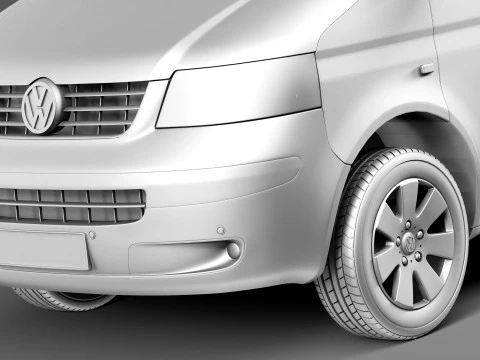 Volkswagen T5 Multivan Passenger 2003-2009 3D Model