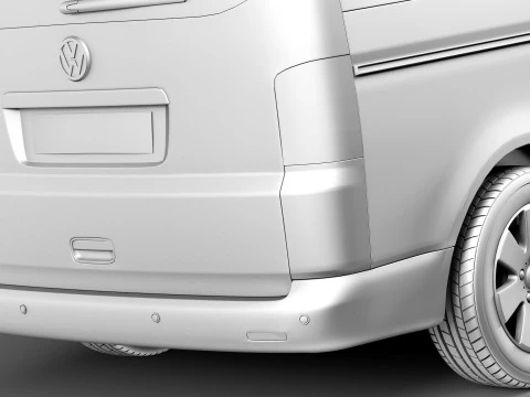 Volkswagen T5 Multivan Passenger 2003-2009 3D Model