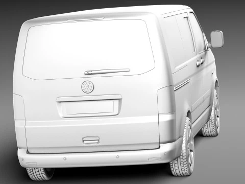 Volkswagen T5 Multivan Passenger 2003-2009 3D Model