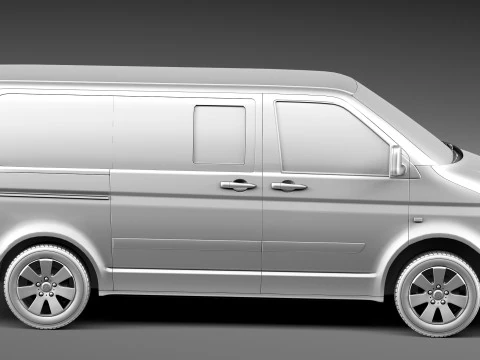 Volkswagen T5 Multivan Passenger 2003-2009 3D Model