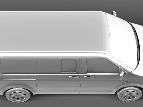 Volkswagen T5 Multivan Passenger 2003-2009 3D Model