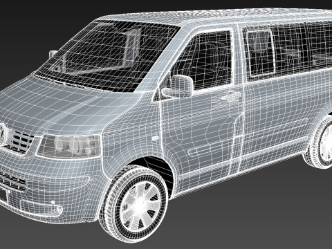 Volkswagen T5 Multivan Passenger 2003-2009 Modèle 3D