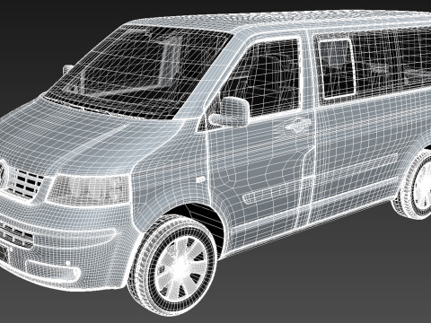 Volkswagen T5 Multivan Passenger 2003-2009 Modèle 3D