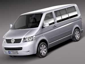 Volkswagen T5 Multivan Passenger 2003-2009 3D Модель