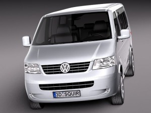 Volkswagen T5 Multivan Passenger 2003-2009 3Dモデル