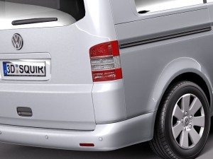Volkswagen T5 Multivan Passenger 2003-2009 3Dモデル