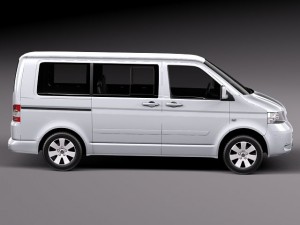 Volkswagen T5 Multivan Passenger 2003-2009 3Dモデル