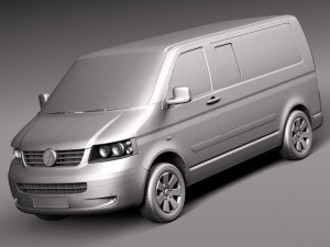 Volkswagen T5 Multivan Passenger 2003-2009 3Dモデル
