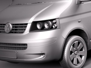 Volkswagen T5 Multivan Passenger 2003-2009 3Dモデル