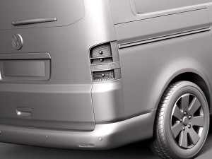 Volkswagen T5 Multivan Passenger 2003-2009 3Dモデル