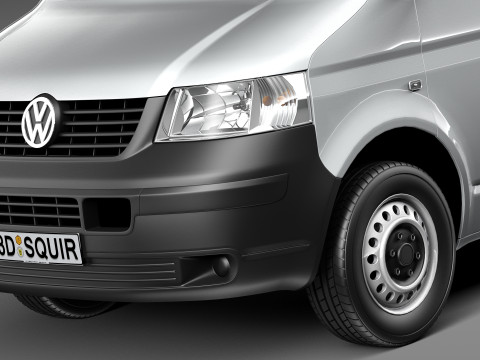 Volkswagen T5 Transporter Van 2003-2009 3D Model