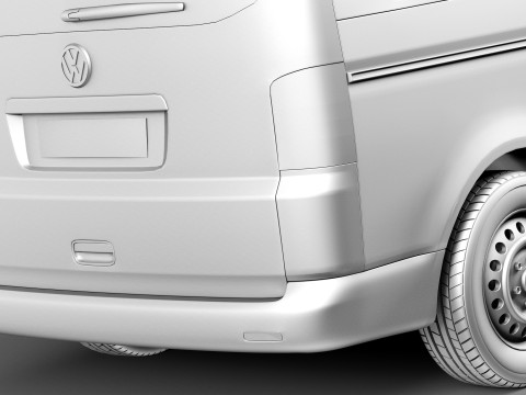 Volkswagen T5 Transporter Van 2003-2009 3D Model