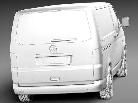 Volkswagen T5 Transporter Van 2003-2009 3D Model