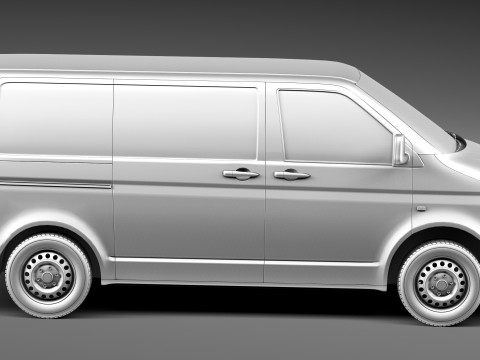 Volkswagen T5 Transporter Van 2003-2009 3D Model