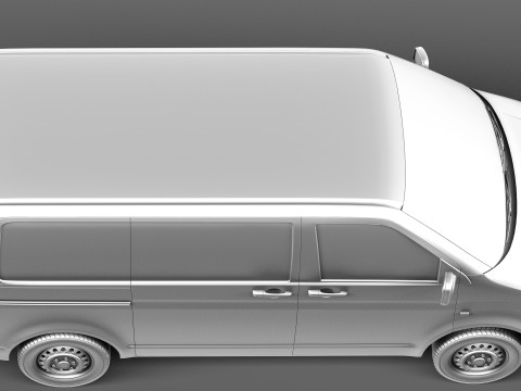 Volkswagen T5 Transporter Van 2003-2009 3D Model