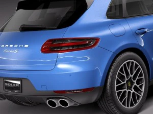 Porsche Macan S 2015 3D Model