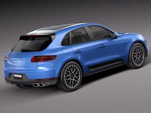 Porsche Macan S 2015 3D Model