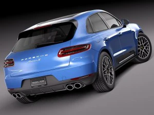 Porsche Macan S 2015 3D Model