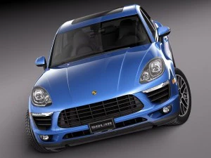 Porsche Macan S 2015 3D Model