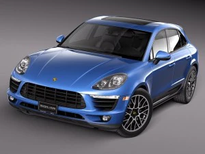 Porsche Macan S 2015 3D Model
