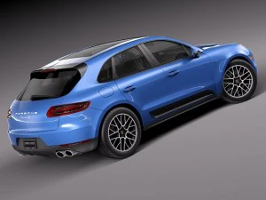 Porsche Macan S 2015 3D Model