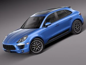 Porsche Macan S 2015 3D Model