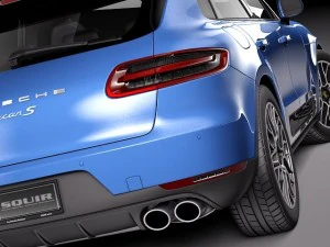Porsche Macan S 2015 3D Model