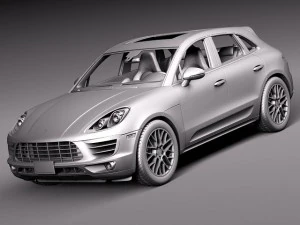 Porsche Macan S 2015 3D Model