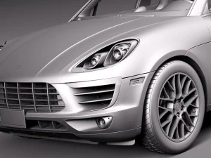 Porsche Macan S 2015 3D Model