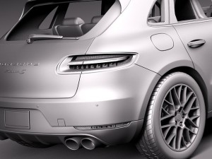 Porsche Macan S 2015 Model 3D