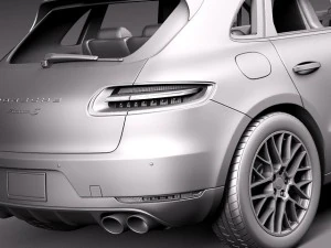 Porsche Macan S 2015 3D Model