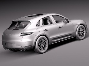 Porsche Macan S 2015 Model 3D