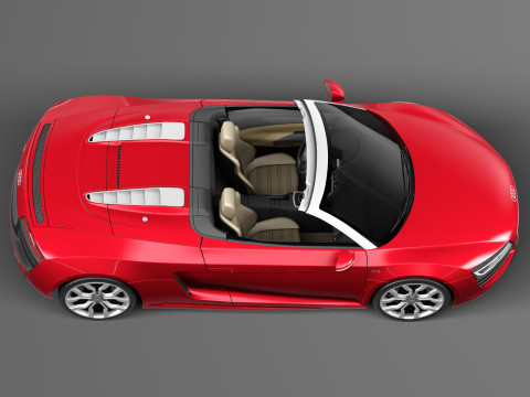 Audi R8 Spyder V10 2014 Model 3D