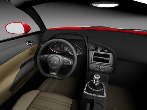 Audi R8 Spyder V10 2014 Model 3D